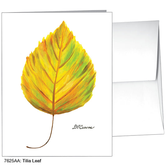 Tilia Leaf, Greeting Card (#7625AA)