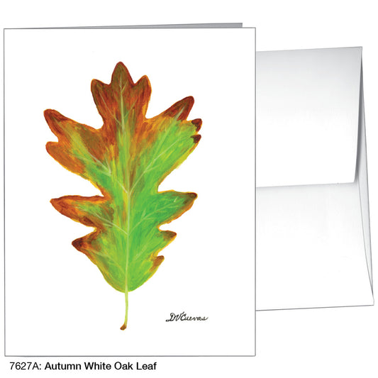 Autumn White Oak Leaf, Greeting Card (#7627A)