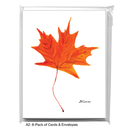 Blaze Leaf, Greeting Card (#7628A)