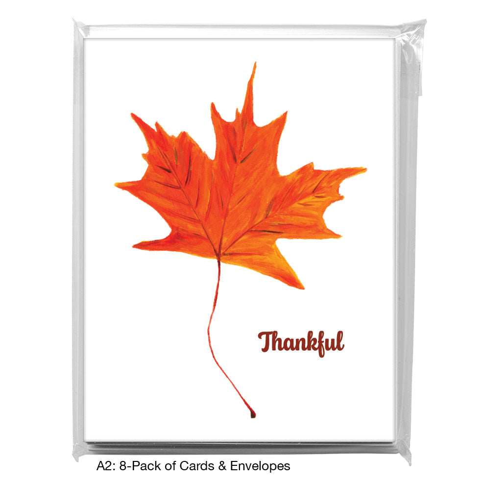 Blaze Leaf, Greeting Card (#7628B)