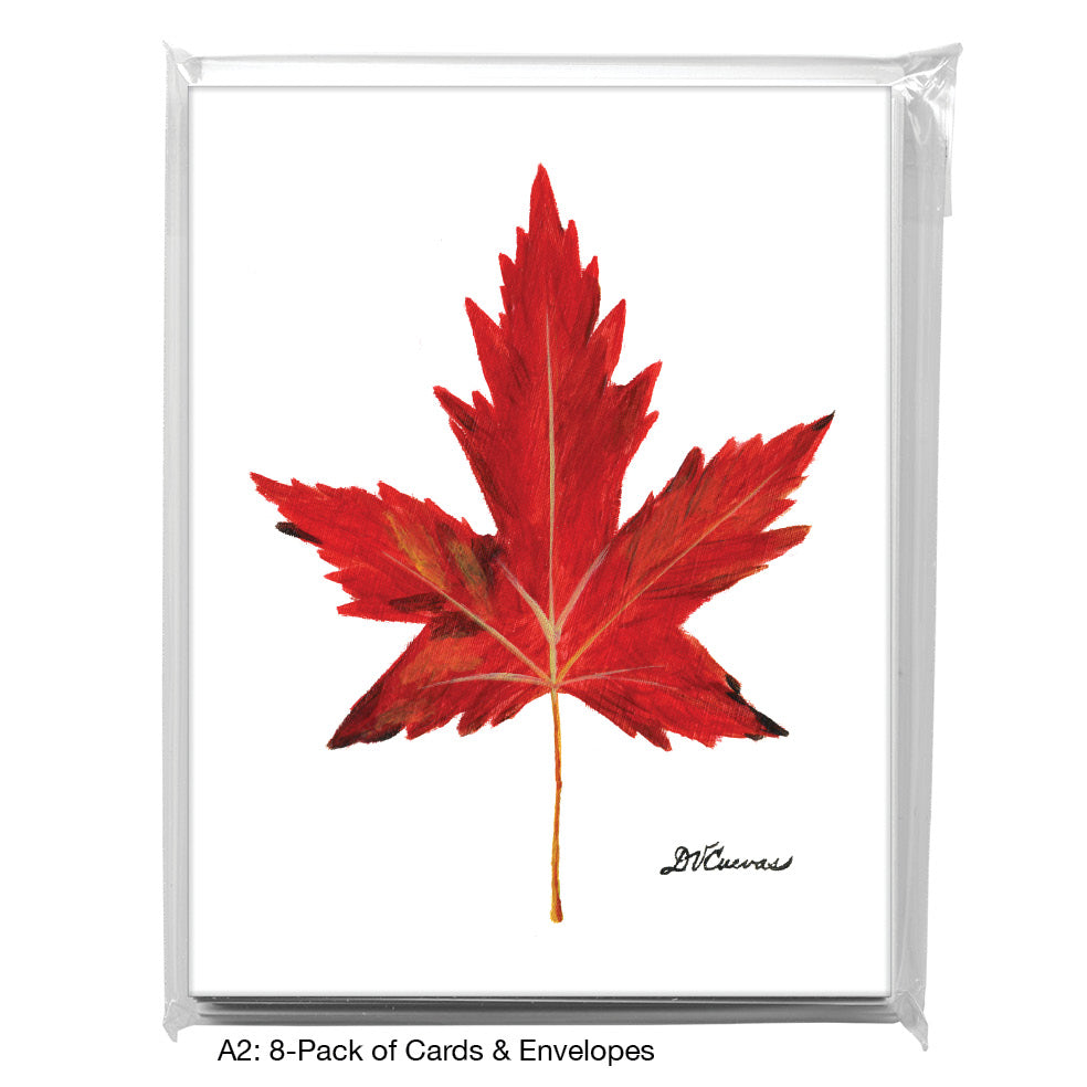 Sugar Maple Leaf, Greeting Card (#7630A)