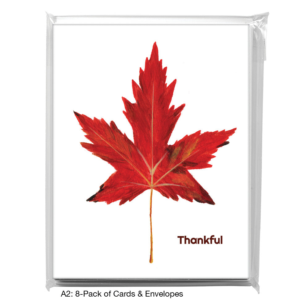 Sugar Maple Leaf, Greeting Card (#7630B)