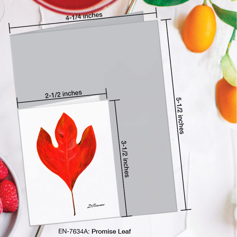 Promise Leaf, Greeting Card (#7634A), Enclosure Card, www.printedcanvas.com