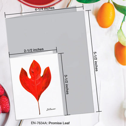 Promise Leaf, Greeting Card (#7634A), Enclosure Card, www.printedcanvas.com