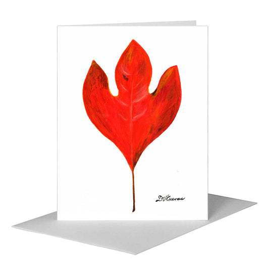 Promise Leaf, Greeting Card (#7634A) A2 Card Front, www.printedcanvas.com