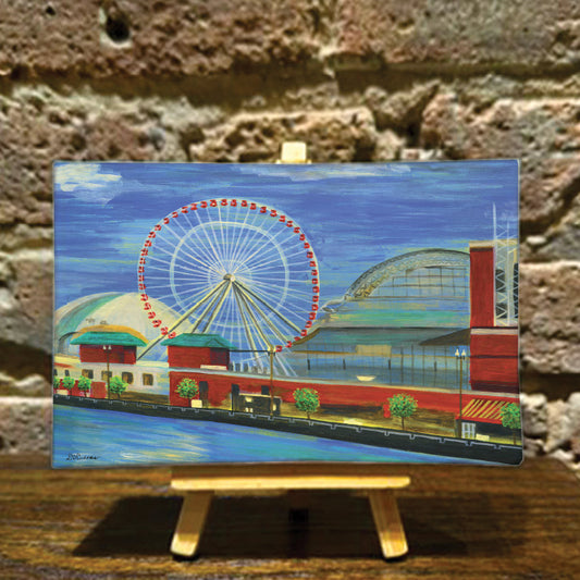 Ferris Wheel, Chicago, Mini Artwork (MA-7637A)