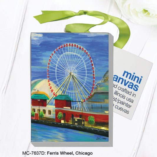 Ferris Wheel, Chicago, Mini Canvas (MC-7637D), Front, printedcanvas.com