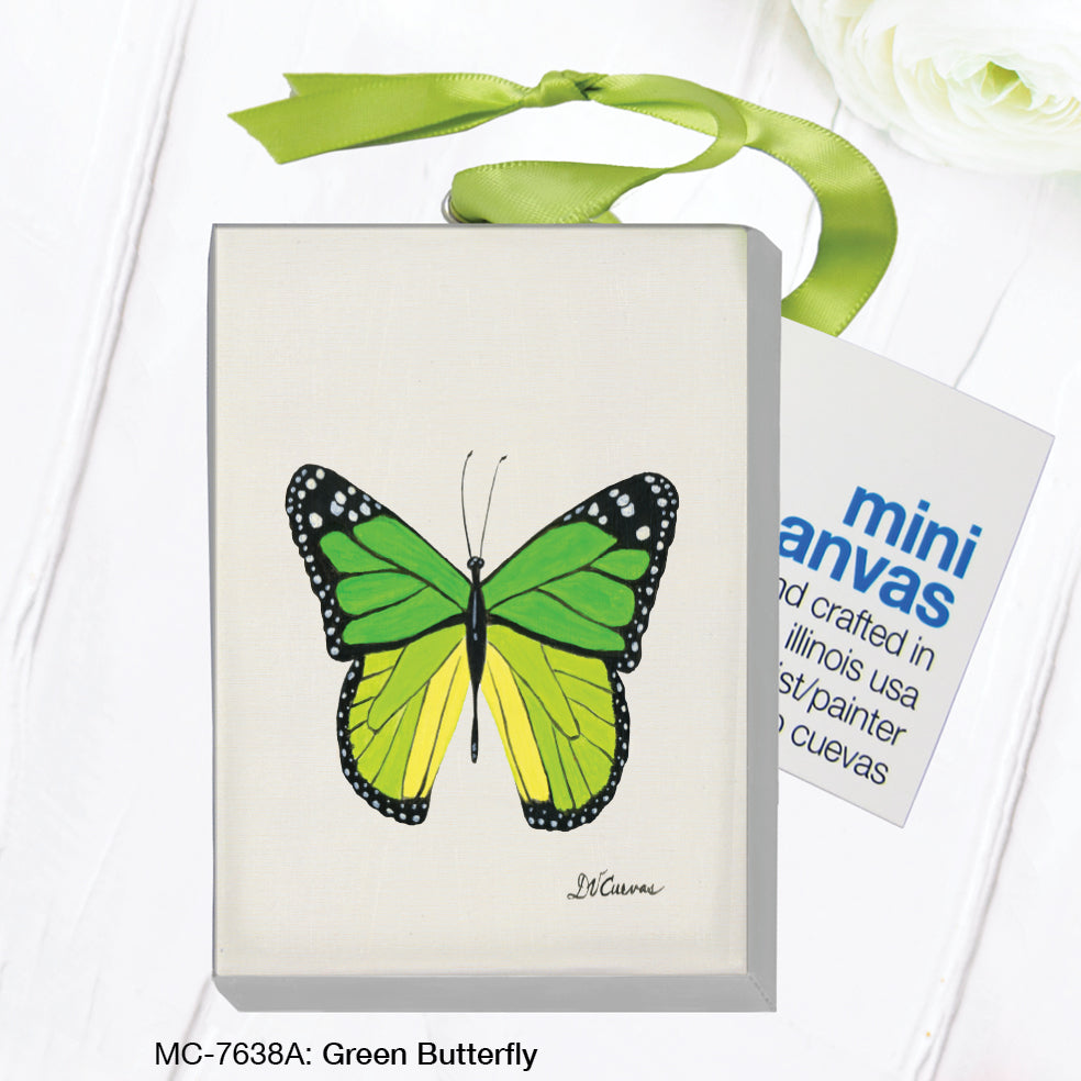 Green Butterfly, Mini Canvas (MC-7638A)