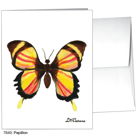 Papillon, Greeting Card (7640A), A2 Card Front, www.printedcanvas.com