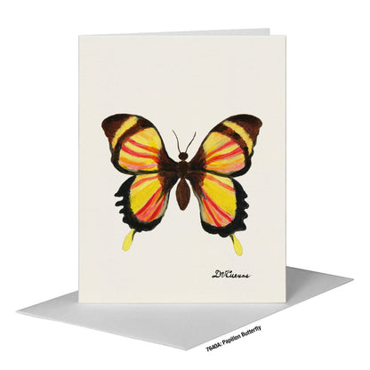 Papillon Butterfly, Greeting Card (#7640A)
