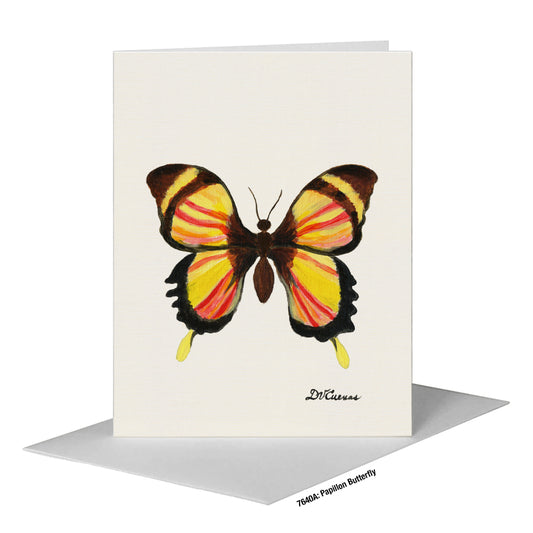 Papillon Butterfly, Greeting Card (#7640A)