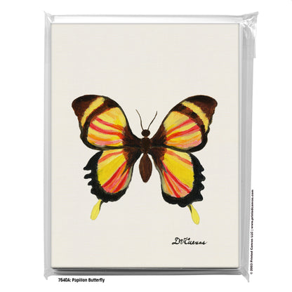 Papillon Butterfly, Greeting Card (#7640A)