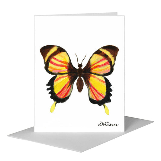 Papillon Butterfly, Greeting Card (#7640A) A2 Card Front, www.printedcanvas.com