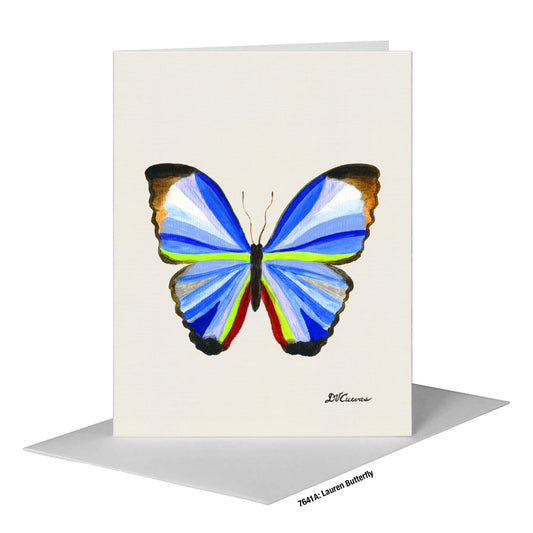 Lauren Butterfly, Greeting Card (#7641A)