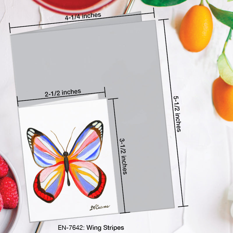 Wing Stripes, Greeting Card (7642A), Enclosure Card, www.printedcanvas.com
