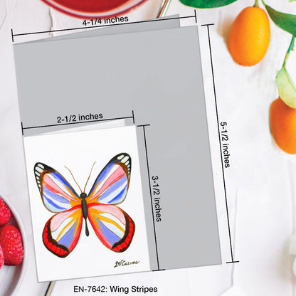 Wing Stripes, Greeting Card (7642A), Enclosure Card, www.printedcanvas.com