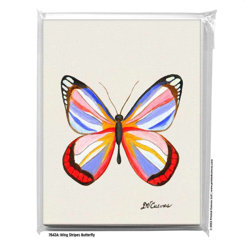 Wing Stripes Butterfly, Greeting Card (#7642A)