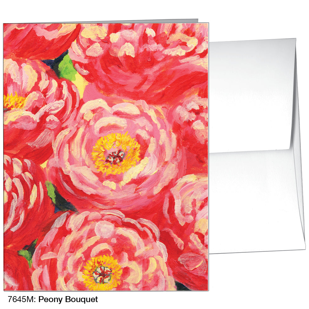 Peony Bouquet, Greeting Card (7645M)