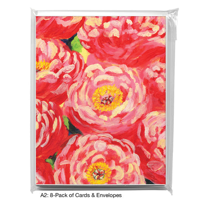 Peony Bouquet, Greeting Card (7645M)