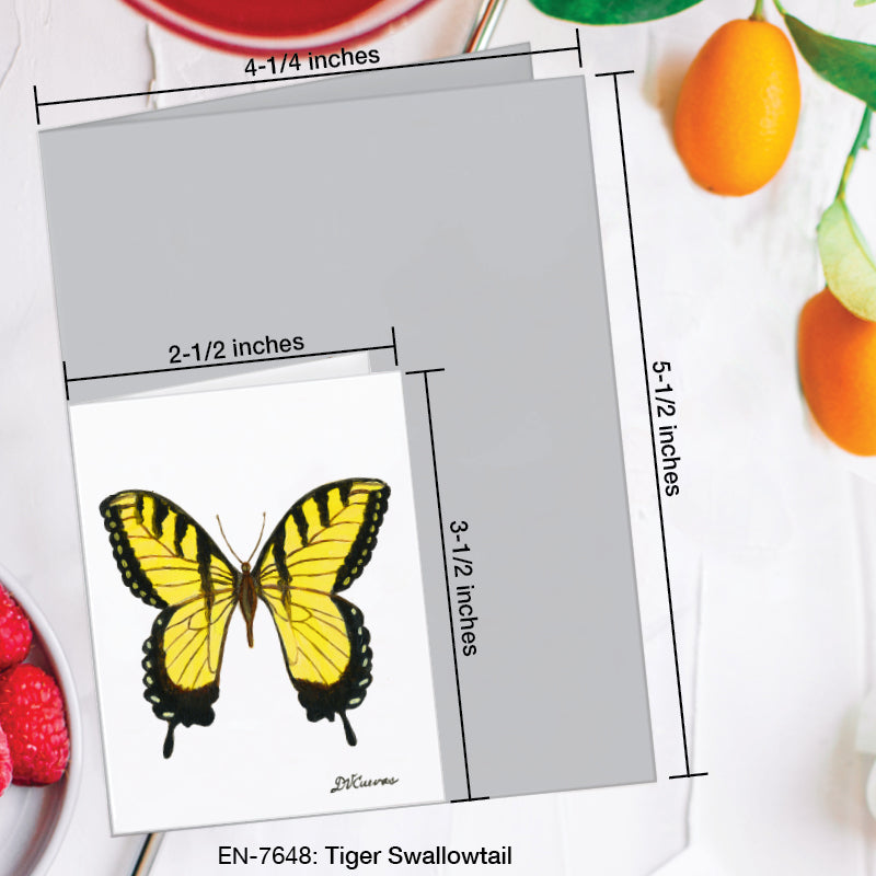 Tiger Swallowtail, Greeting Card (7648B), Enclosure Card, www.printedcanvas.com