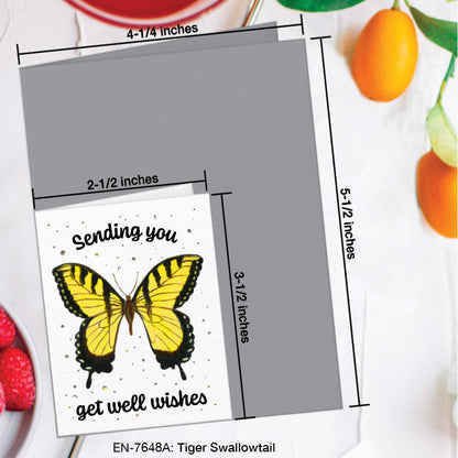 Tiger Swallowtail Butterfly, Greeting Card (7648A), Enclosure, www.printedcanvas.com