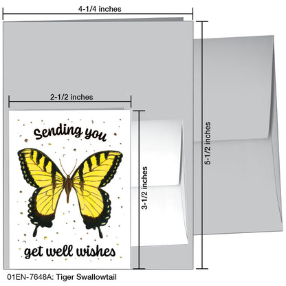 Tiger Swallowtail, Greeting Card (7648A), Enclosure, printedcanvas.com
