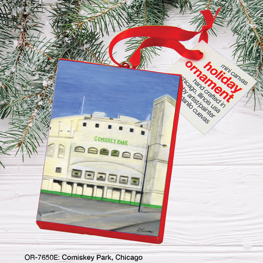 Comiskey Park, Chicago, Ornament (OR-7650E), Front, printedcanvas.com