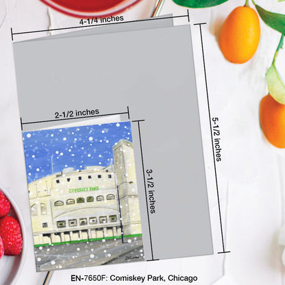 Comiskey Park, Chicago, Greeting Card (7650F), Enclosure Card, www.printedcanvas.com