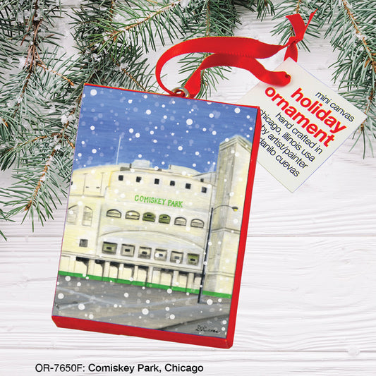 Comiskey Park, Chicago, Ornament (OR-7650F), Front, printedcanvas.com