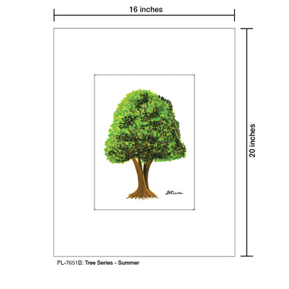 Tree Series, Print (#7651B), Printe Matted, www.printedcanvas.com