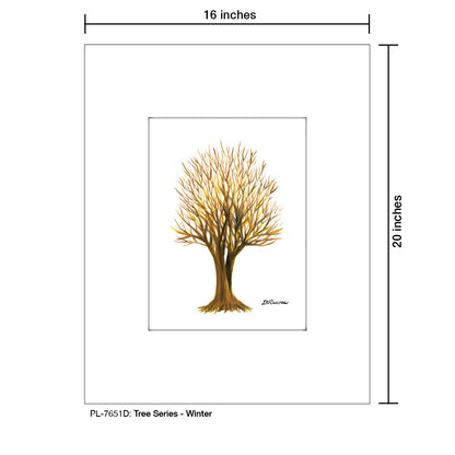 Tree Series, Print (#7651D), Printe Matted, www.printedcanvas.com