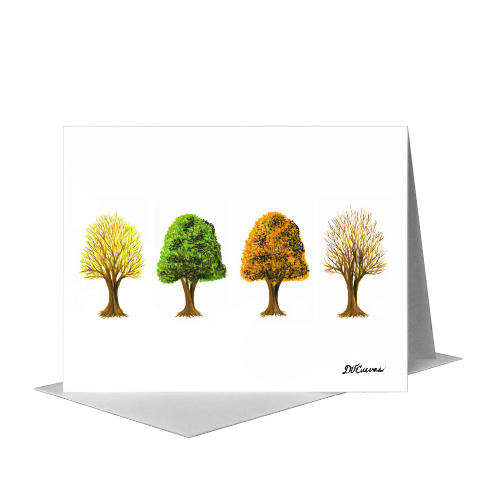 Tree Series, Greeting Card (#7651E) A2 Card Front, www.printedcanvas.com