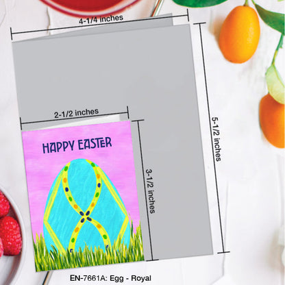 Egg - Royal, Greeting Card (#7661A)