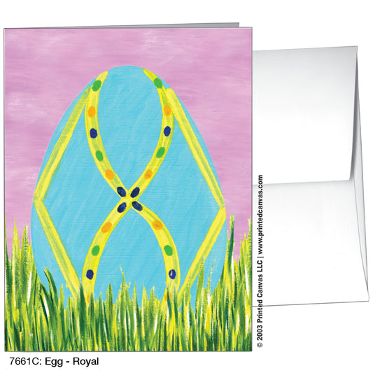 Egg - Royal, Greeting Card (#7661C)