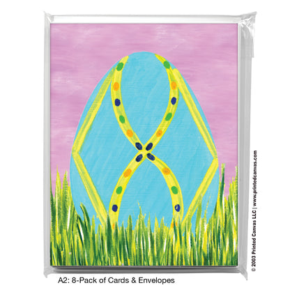 Egg - Royal, Greeting Card (#7661C)