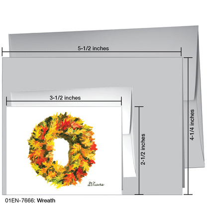 Wreath, Greeting Card (7666)