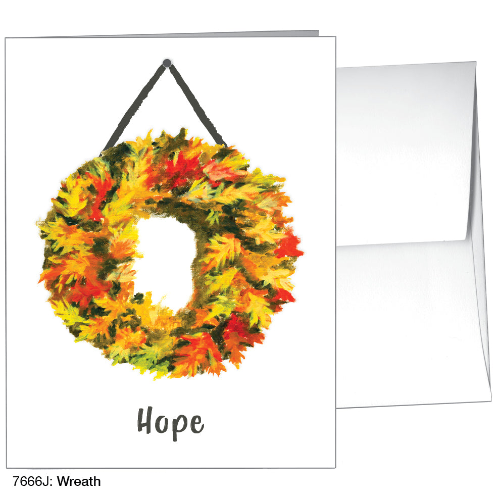 Wreath, Greeting Card (7666J)