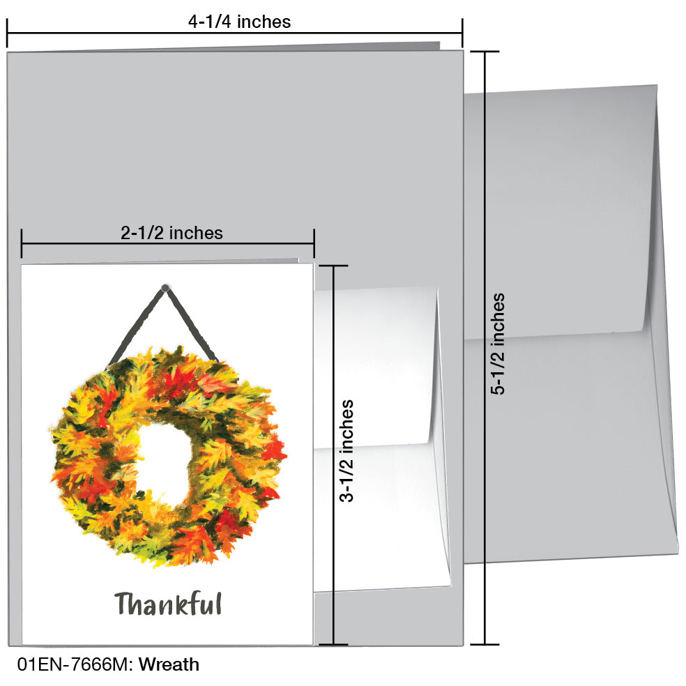 Wreath, Greeting Card (7666M)