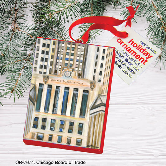 Chicago Board of Trade, Ornament (OR-7674), Front, printedcanvas.com