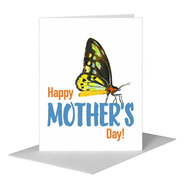Cairns Birdwing, Greeting Card (#7675A) A2 Card Front, www.printedcanvas.com