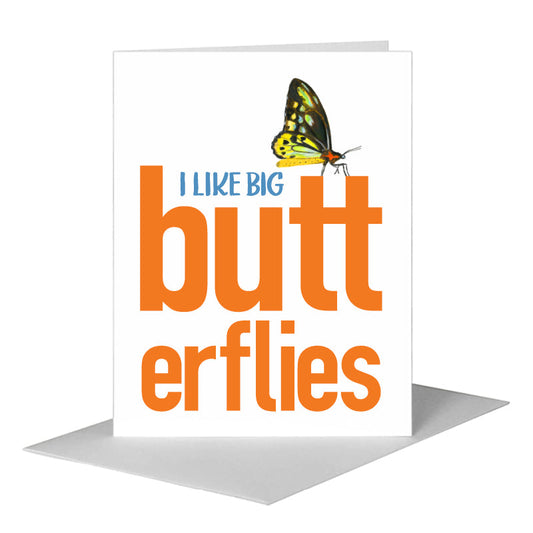 Cairns Birdwing, Greeting Card (#7675G) A2 Card Front, www.printedcanvas.com