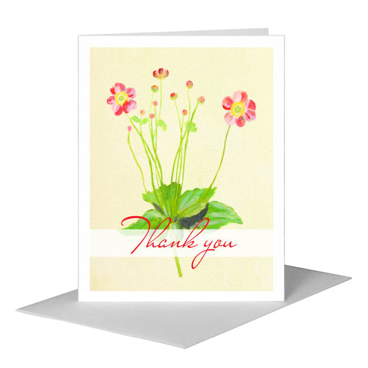 Robustissima Anemones, Greeting Card (#7677B) A2 Card Front, www.printedcanvas.com