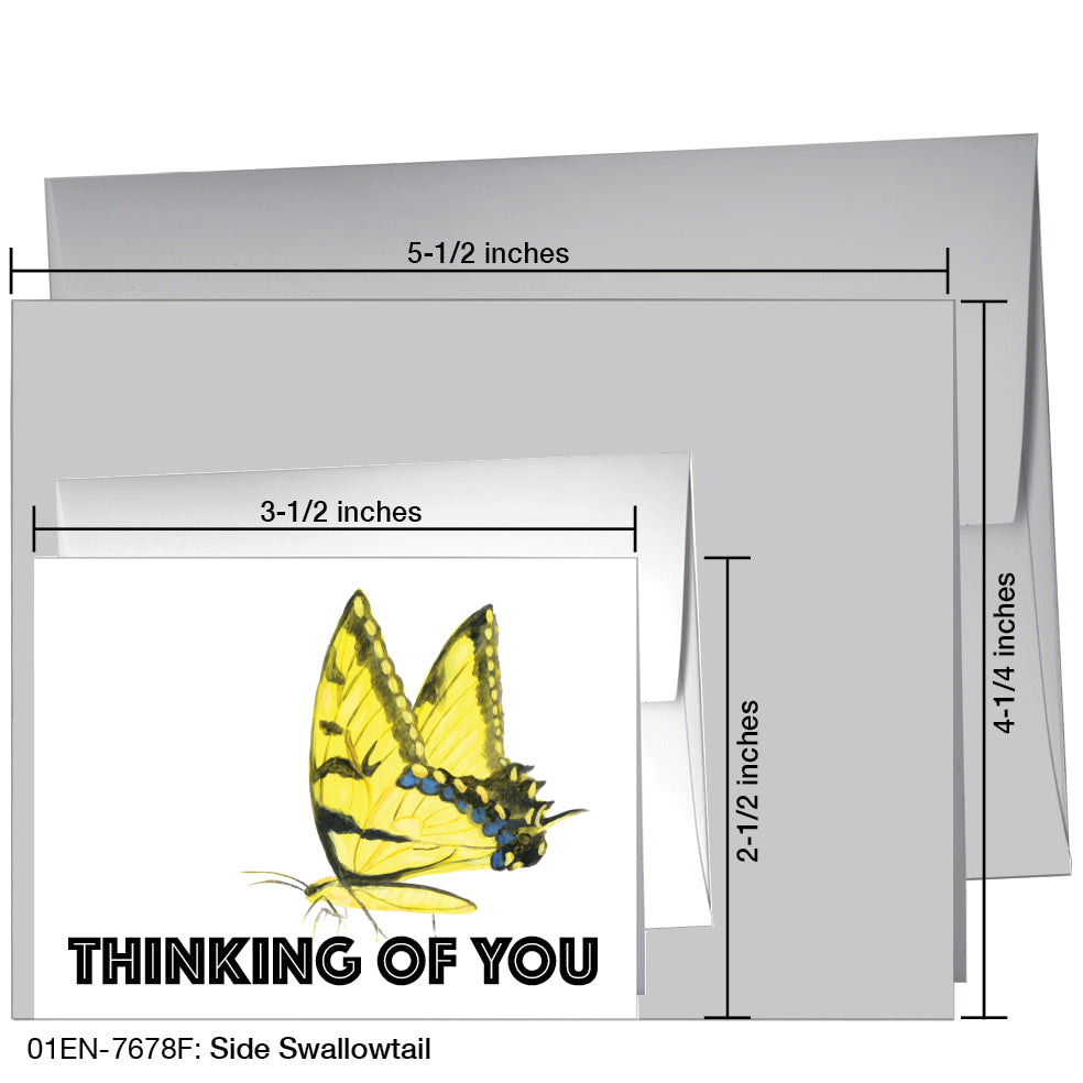 Side Swallowtail, Greeting Card (7678F)
