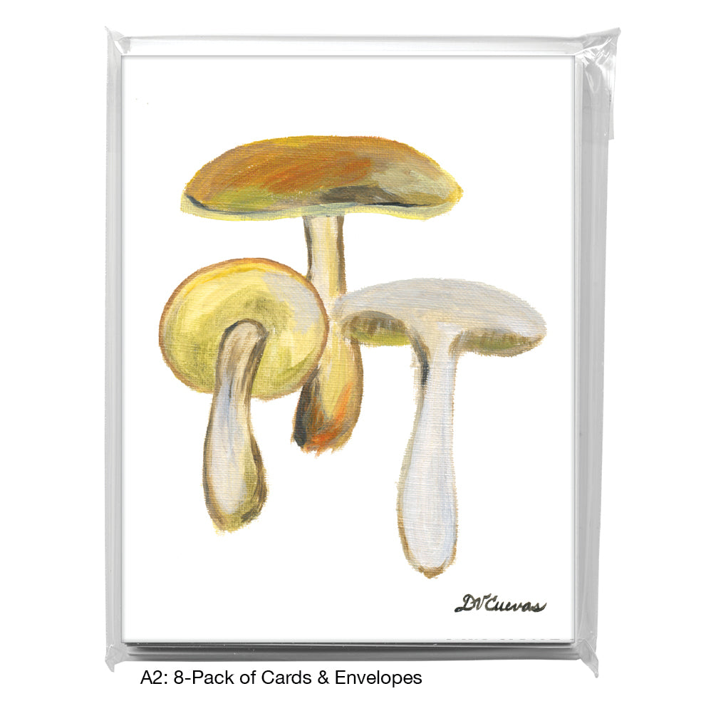 Mushrooms, Greeting Card (7679A), A2 Card 8-Pack, www.printedcanvas.com