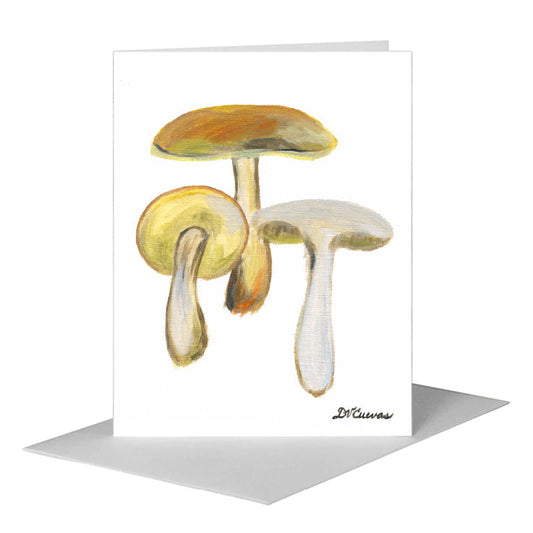 Mushrooms, Greeting Card (#7679A) A2 Card Front, www.printedcanvas.com