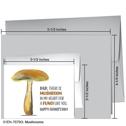 Mushrooms, Greeting Card (7679G), Enclosure, printedcanvas.com