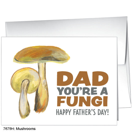 Mushrooms, Greeting Card (7679H), A2, printedcanvas.com