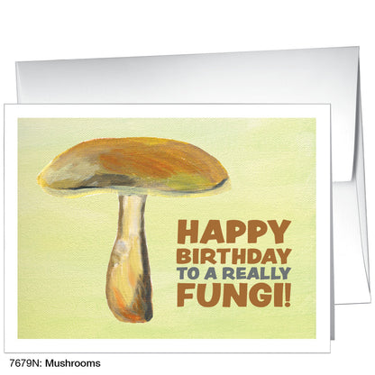 Mushrooms, Greeting Card (7679N), A2 Card, www.printedcanvas.com
