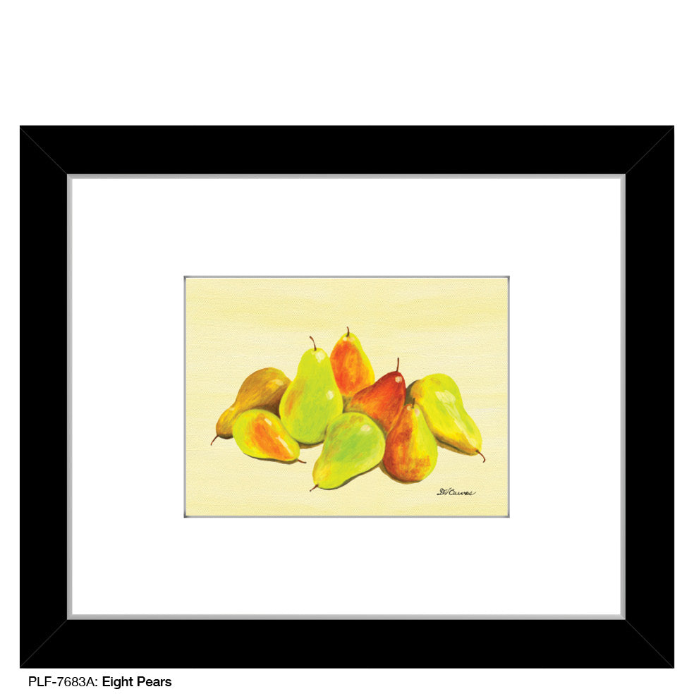 Eight Pears, Print (#7683A), Print Matted, www.printedcanvas.com
