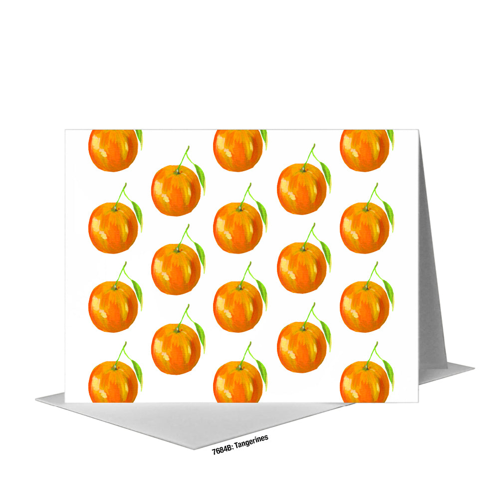 Tangerines, Greeting Card (#7684B)